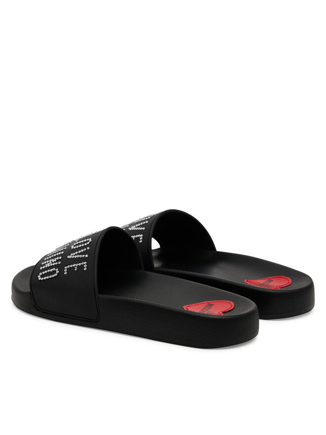 LOVE MOSCHINO Şlapi LOVE MOSCHINO JA28122G1MI13000 Negru