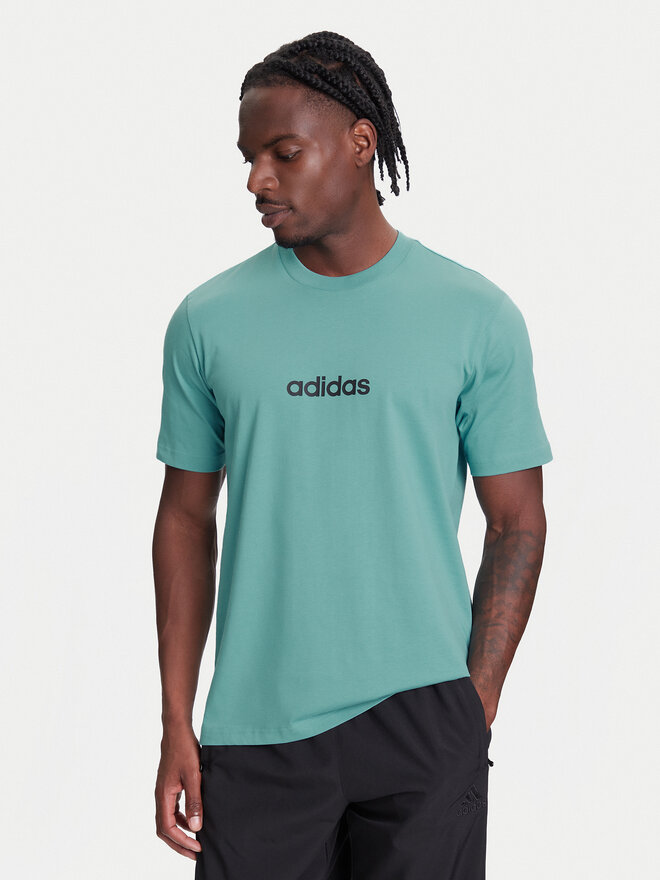 adidas adidas Marškinėliai Essentials Linear JX5707 Turkio Regular Fit