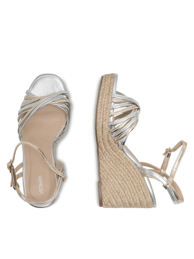 DeeZee Espadrile DeeZee WYL2610-01 Argintiu