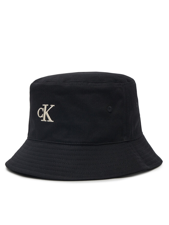 Calvin Klein Jeans Kalap Calvin Klein Jeans Embroidered Monogram Bucket Hat LV04K5020G Fekete