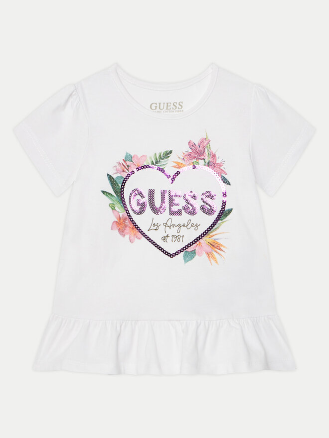 Guess Guess Camiseta K5GI10 K6YW4 Blanco Regular Fit
