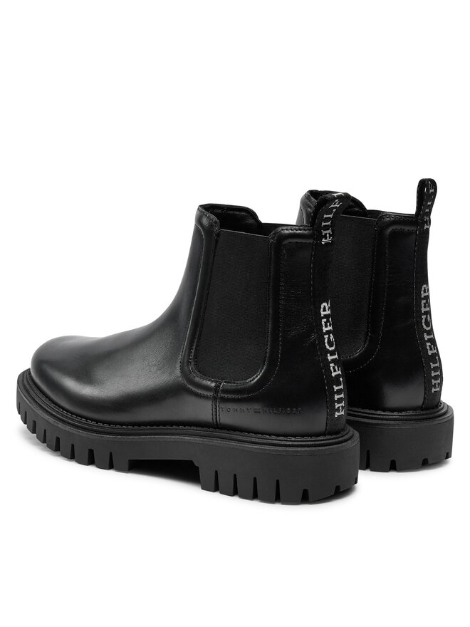 Tommy Hilfiger Μποτάκια με λάστιχο Tommy Hilfiger Chunky FM0FM05197 Μαύρο
