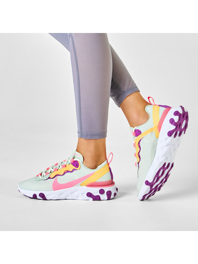 nike react element 55 pistachio frost digital pink