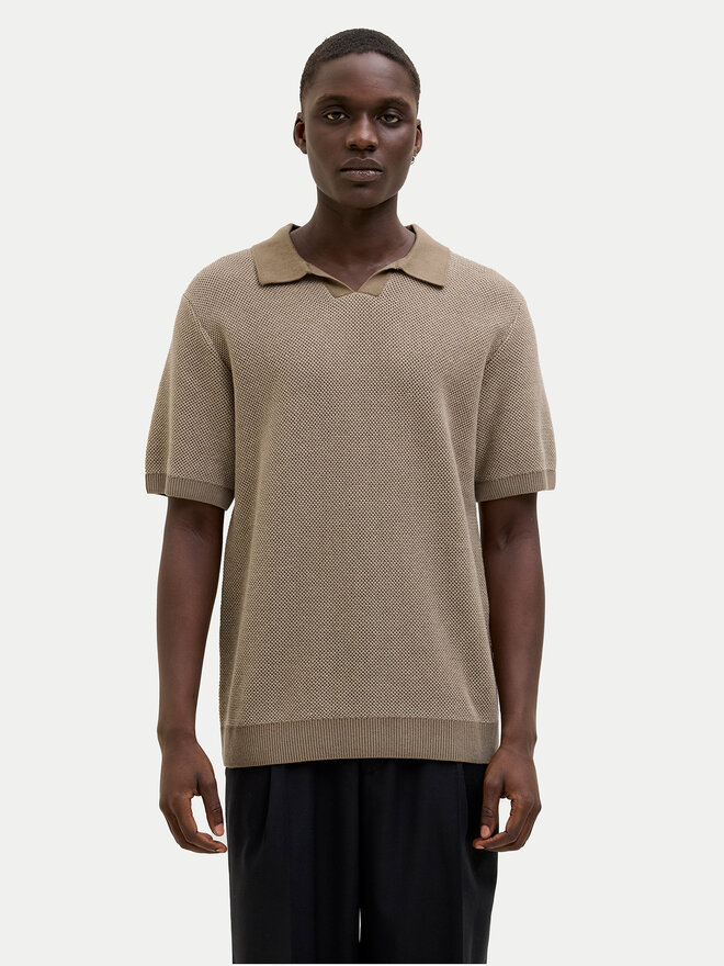 Jack&Jones Jack&Jones Polo Ceaston 12273012 Μπεζ Regular Fit