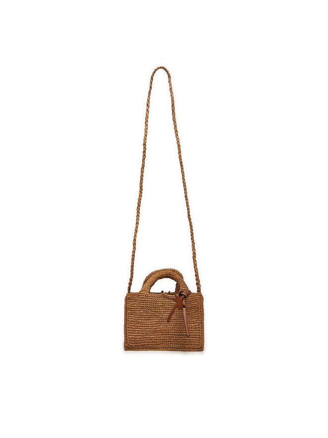 Manebi Torebka Manebi Handcrafted Raffia Sunset Bag Mini V 2.2 CO Beżowy
