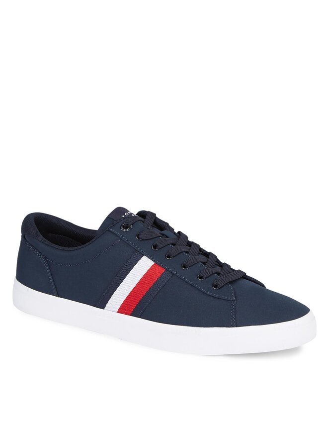 Tommy Hilfiger Teniszcipő Tommy Hilfiger Iconic Vulc Stripes Mesh FM0FM05072 Sötétkék