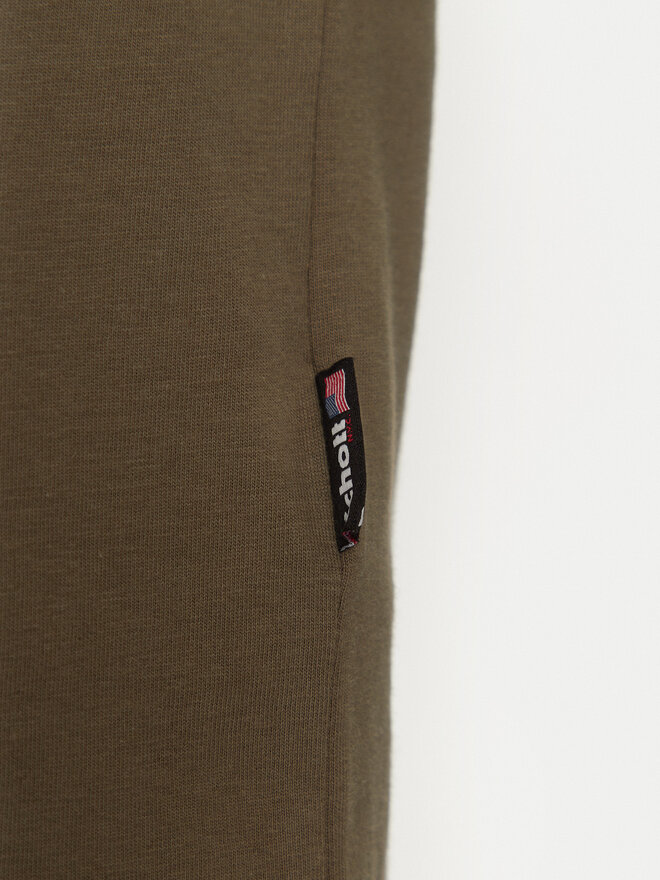 SCHOTT N.Y.C. SCHOTT N.Y.C. T-Shirt TSCLAWS1 Χακί Regular Fit