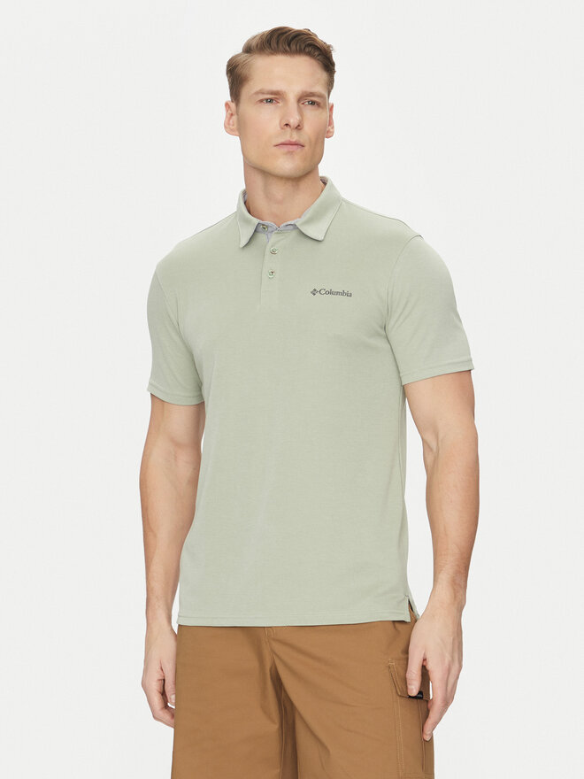 Columbia Columbia Poloshirt Nelson Point 1772721 Grün Regular Fit