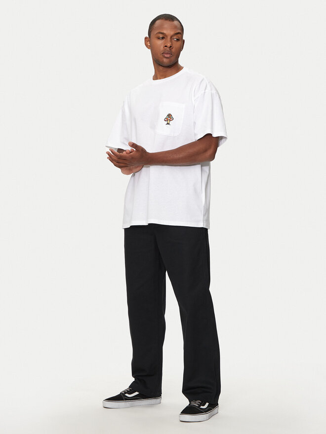 Converse Converse Marškinėliai M Mushroom Star Chev Tee 10026445-A02 Balta Regular Fit