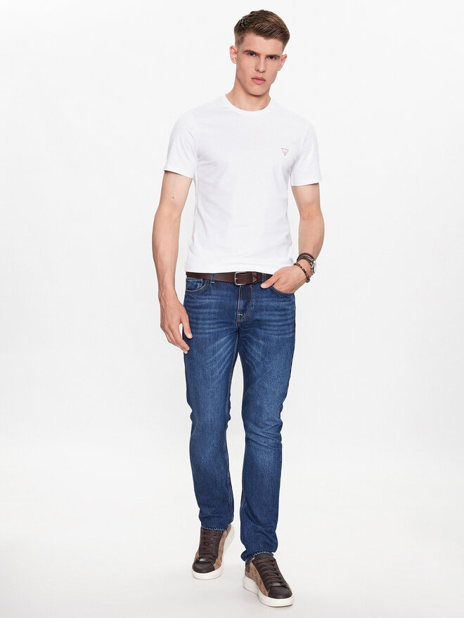 Guess Guess Marškinėliai M2YI36 I3Z14 Balta Slim Fit