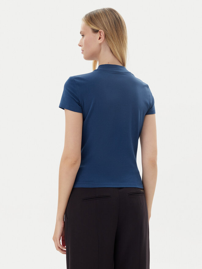 Guess Guess Marškinėliai W4BI26 J1314 Tamsiai mėlyna Slim Fit