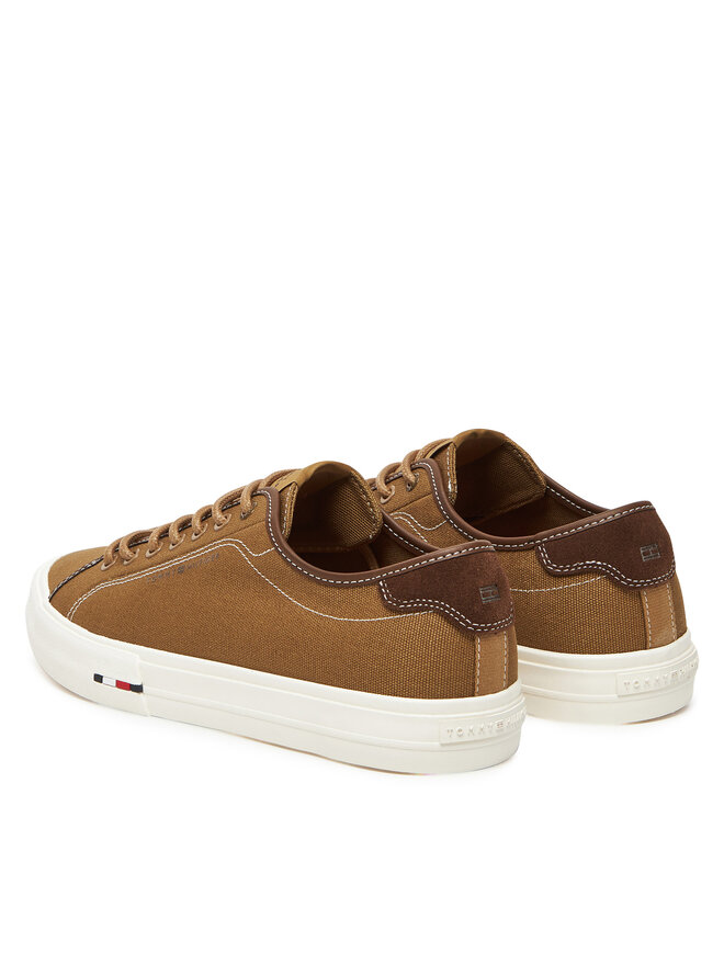 Tommy Hilfiger Tenisice Tommy Hilfiger Hi Vulc Street Canvas FM0FM05515 Smeđa