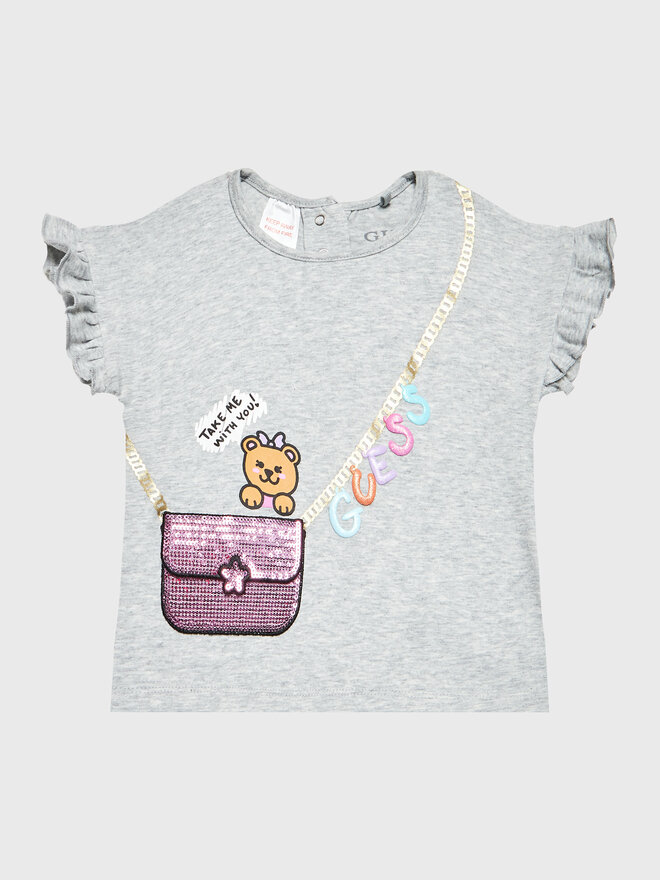Guess Guess Футболка K3RI09 K9ND0 Сірий Regular Fit