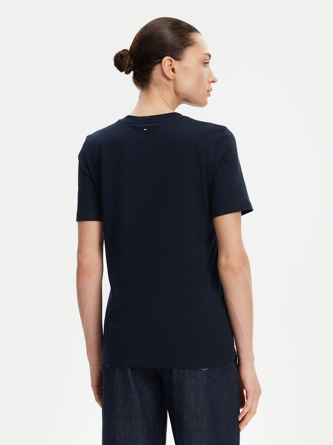 Tommy Hilfiger Tommy Hilfiger T-shirt WW0WW45522 Tamnoplava Regular Fit