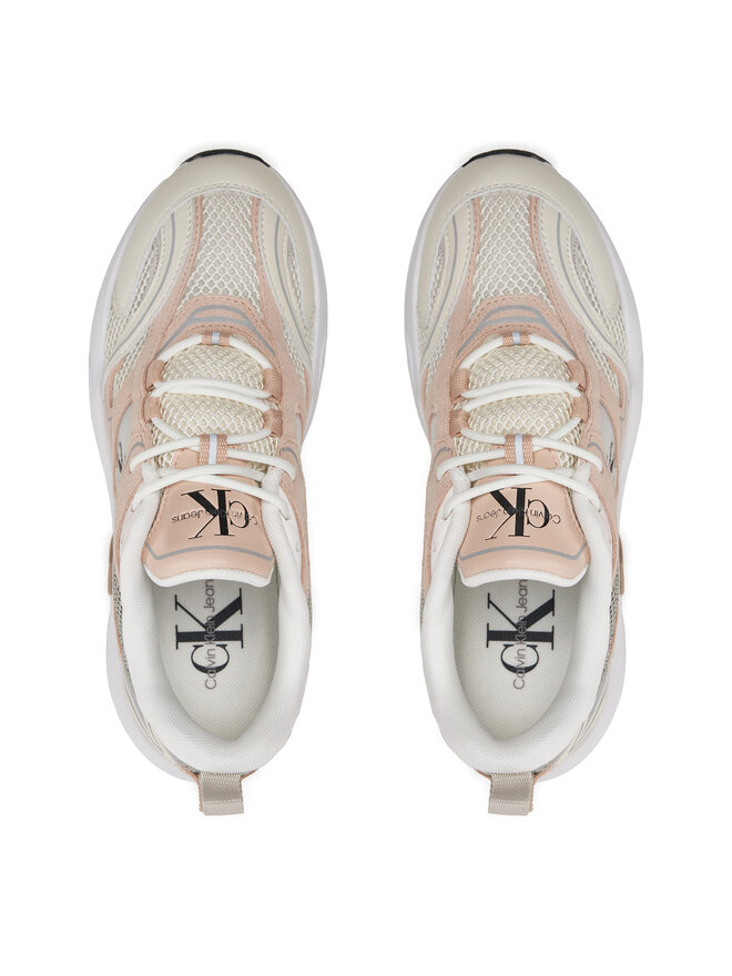 Calvin Klein Jeans Snīkeri Calvin Klein Jeans Retro Tennis Su-Mesh Wn YW0YW00891 Bēšs