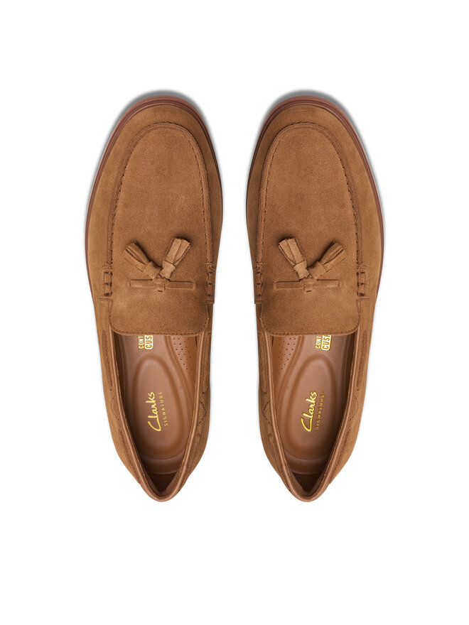 Clarks Μοκασίνια Clarks Torford Tassel 26180333 Καφέ