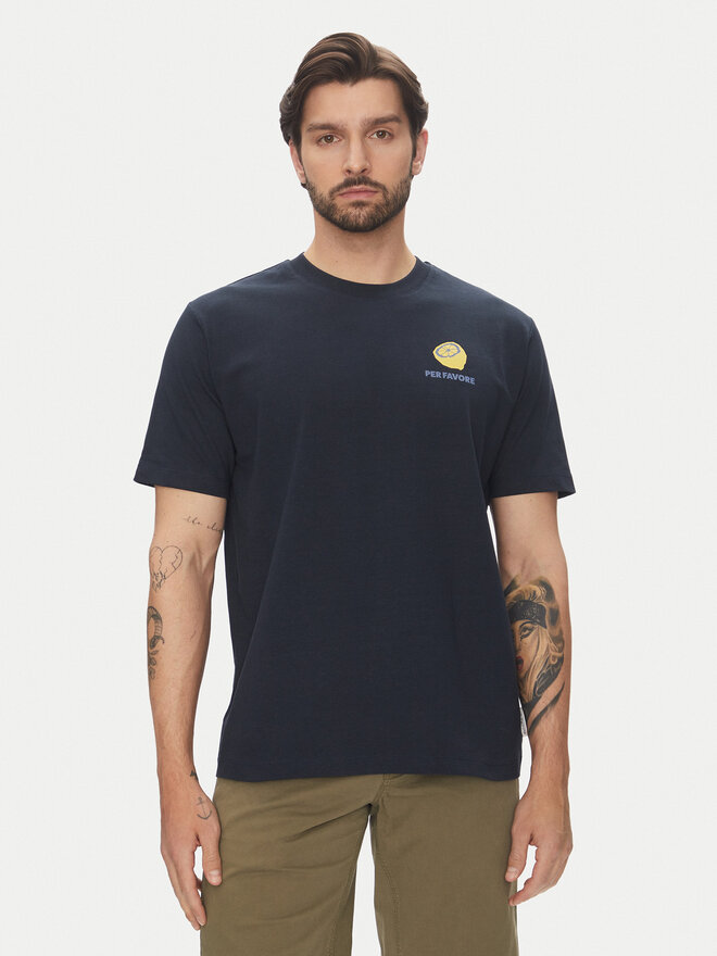 Marc O'Polo Denim Marc O'Polo Denim Póló 500 0007 263 Sötétkék Oversize