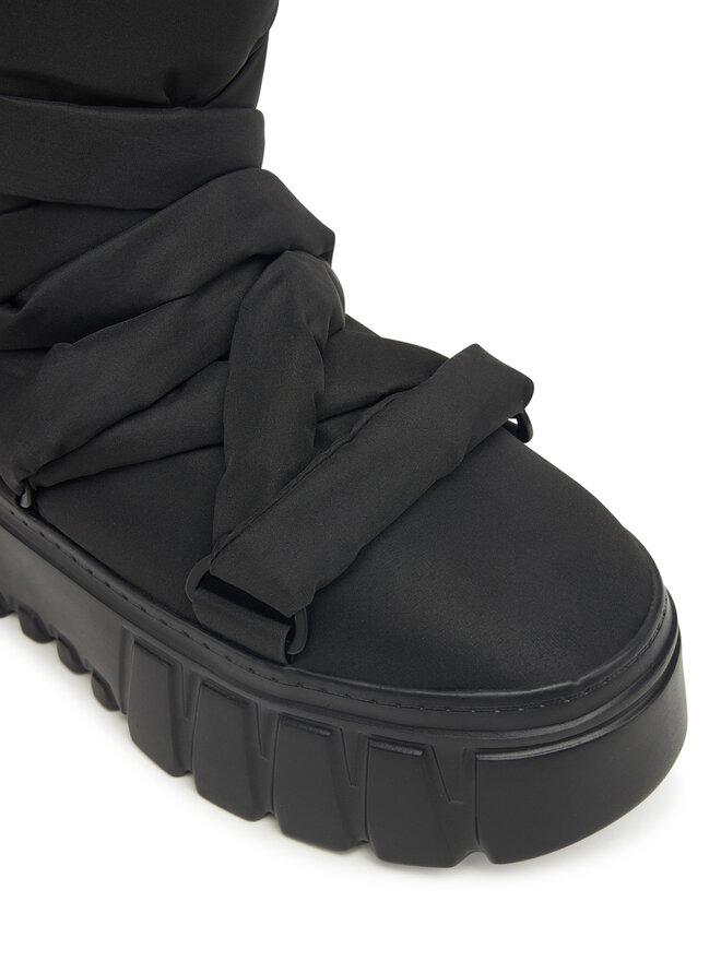Tommy Jeans Schneeschuhe Tommy Jeans Tjw Chunky Snow Boot Nylon EN0EN02842 Schwarz