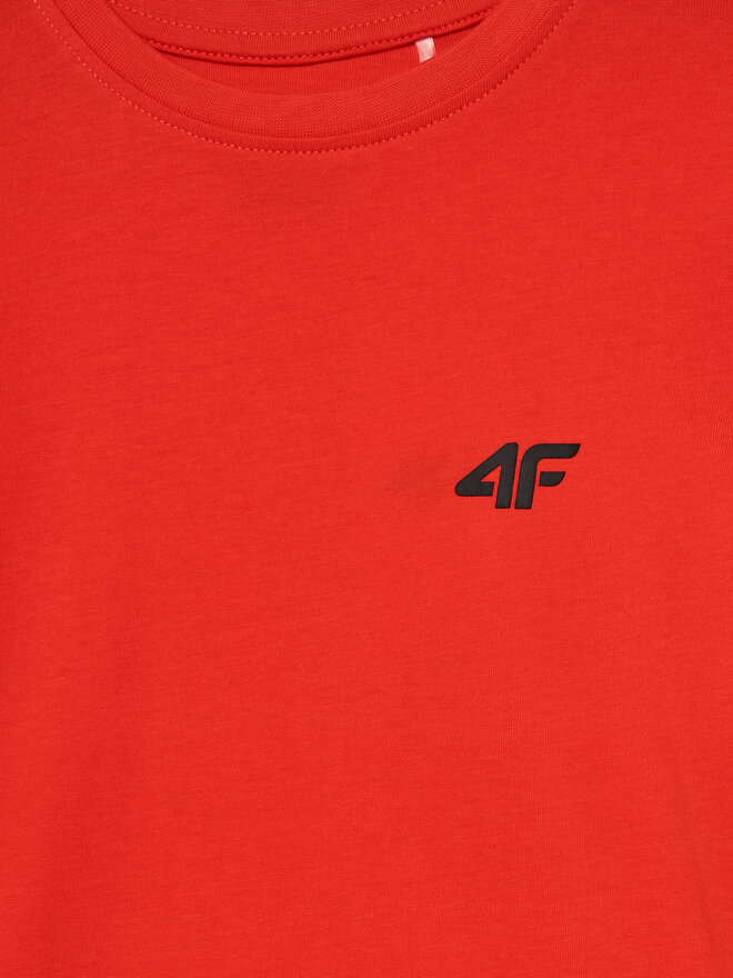 4F 4F Marškinėliai 4FJWMM00TTSHM1626 Raudona Regular Fit