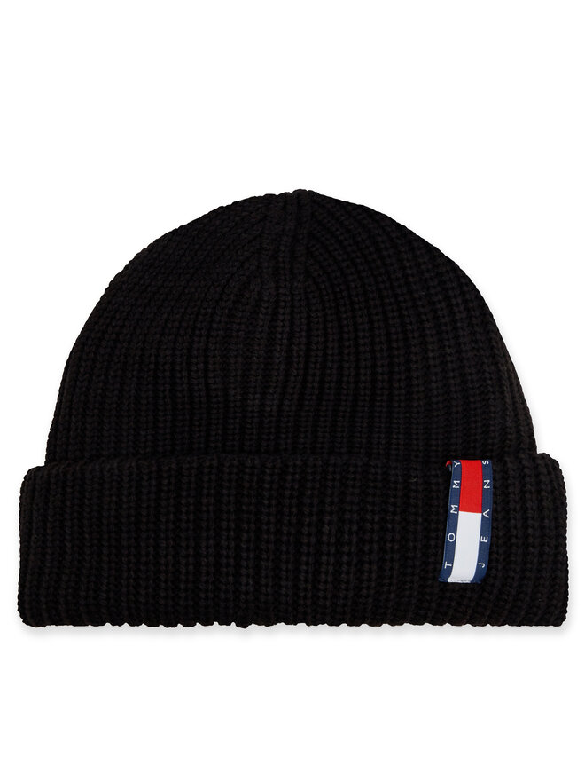Tommy Jeans Шапкa Tommy Jeans Im Tju Unisex Beanie AU0AU01808 Чорний