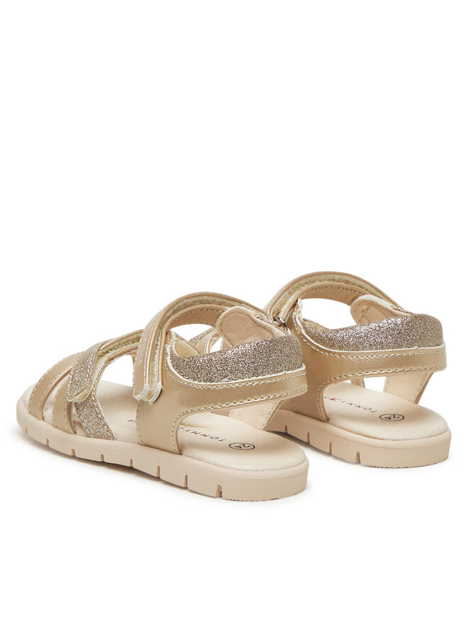 Tommy Hilfiger Sandały Tommy Hilfiger T1A2-33771-1381 S Złoty
