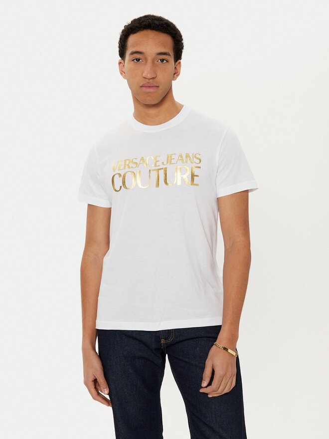 Versace Jeans Couture Versace Jeans Couture Футболка 78GAHT05 Білий Regular Fit