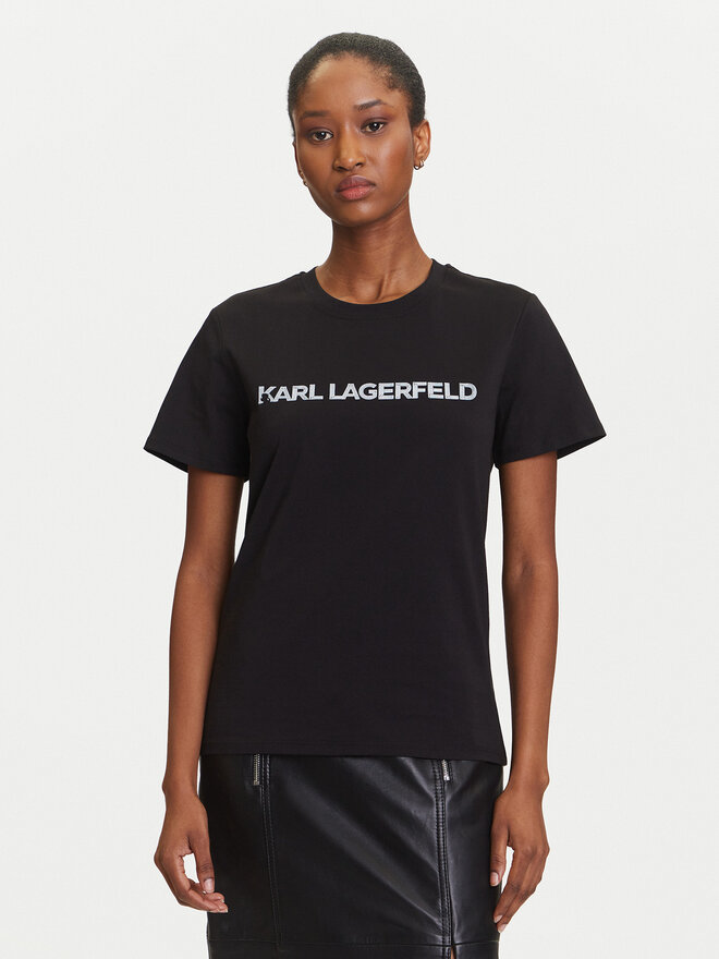 KARL LAGERFELD KARL LAGERFELD Camiseta A3W17102 Negro Regular Fit