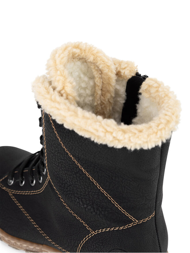 Rieker Botine Rieker Z0102-00 Negru