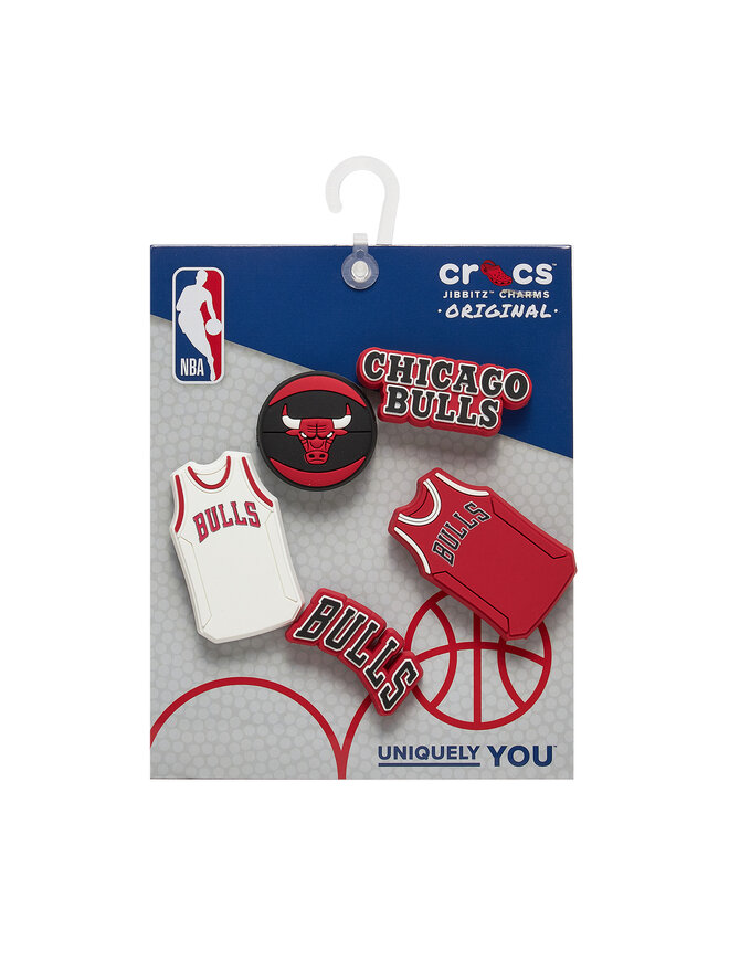 Crocs Apavu rotājums Crocs Jibbitz Nba Chicago Bulls 5pck 10011280 Daudzkrāsains