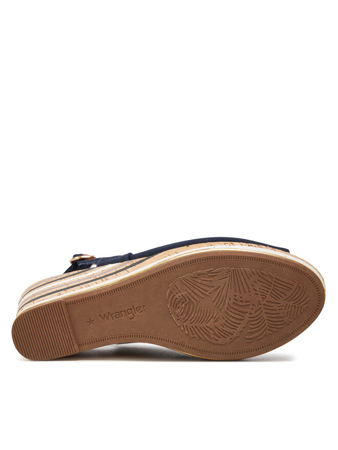 Wrangler Sandały Wrangler Raval Marina Women Wedge 20241057.29Y Granatowy