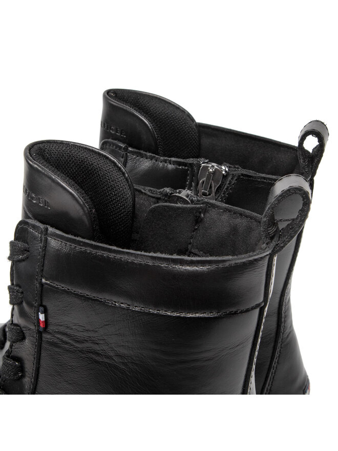Tommy Hilfiger Stiefel Tommy Hilfiger Comfort Hilfiger Lth High Boot FM0FM04192 Schwarz