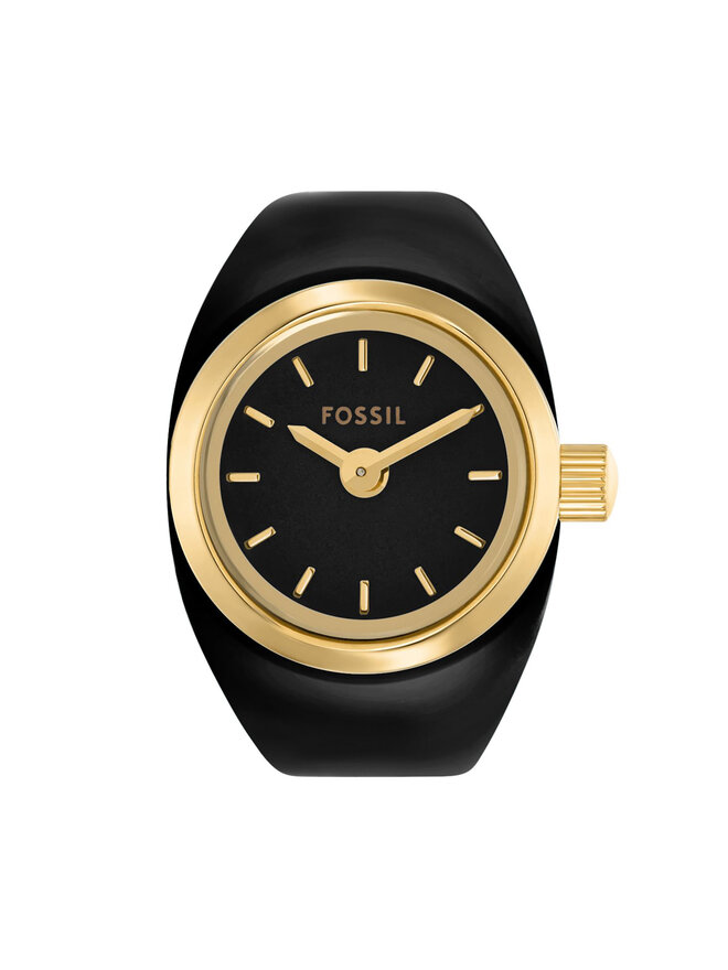 Fossil Hodinky Fossil Watch Ring ES5413 Černá