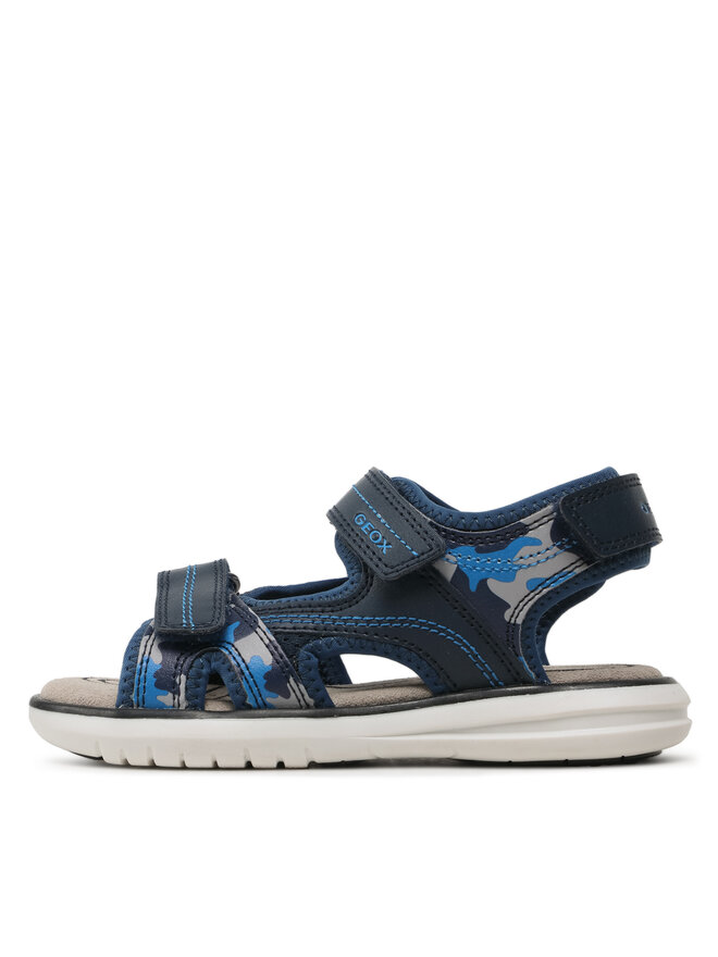 Geox J Maratea Boy sandalen voor jongens, Navy Lt Blue., 34 EU
