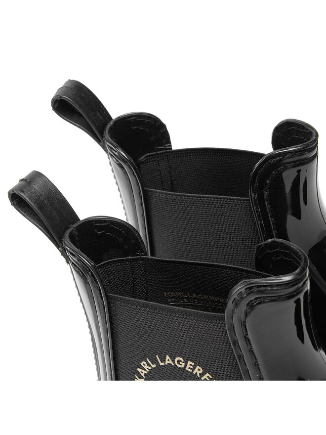 KARL LAGERFELD Gumicsizma KARL LAGERFELD KL94770 Fekete