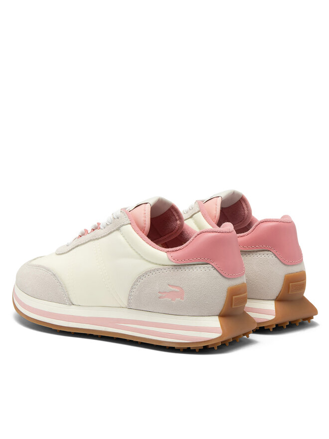 Lacoste Sneakersy Lacoste L-Spin Stripe Sole 747SFA0018 Écru