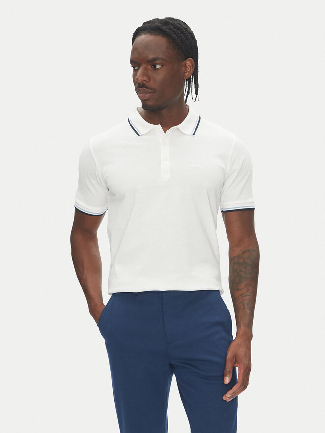 Lindbergh Lindbergh Poloshirt 30-404010 Weiß Relaxed Fit