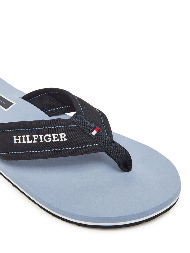 Tommy Hilfiger Čības uz pirksta Tommy Hilfiger Hilfiger H Padded Beach Sandal FM0FM05536 Tumši zils