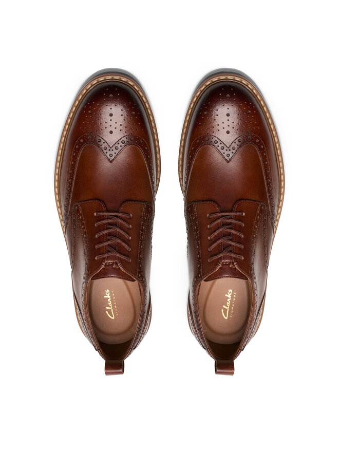 Clarks Туфлі Clarks Aldwin Limit 26178428 Коричневий