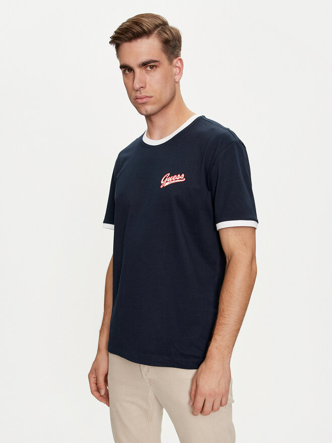 Guess Jeans Guess Jeans T-Shirt M4YI43 K8FQ4 Σκούρο μπλε Regular Fit