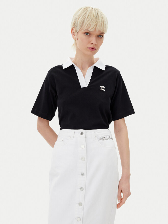 KARL LAGERFELD KARL LAGERFELD Polo A2W17111 Μαύρο Regular Fit