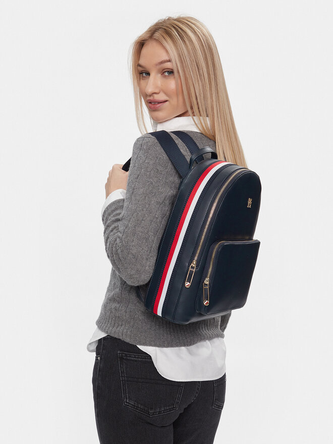 Tommy Hilfiger Zaino Tommy Hilfiger Th Essential Sc Corp AW0AW15710 Blu scuro