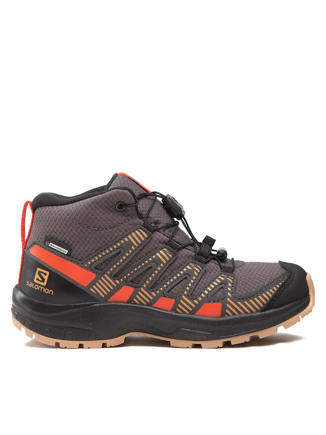 Salomon Trekingová obuv Salomon Xa Pro V8 Mid Cswp J 417285 09 W0 Šedá