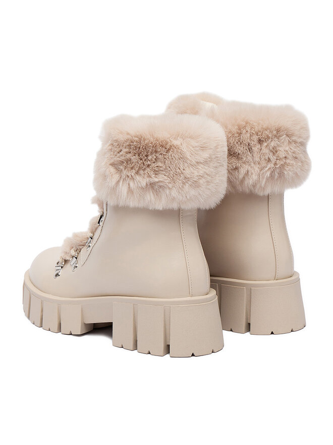 DeeZee Botines planos DeeZee 90190-6 Écru