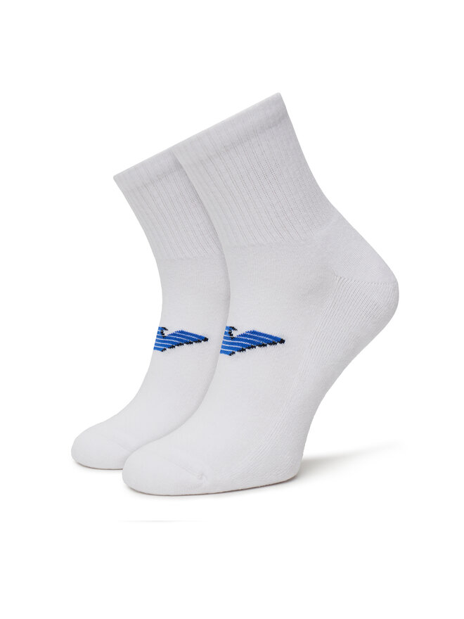 Emporio Armani 2er-Set niedrige Herrensocken Emporio Armani EM000540 AF12299 M0082 Weiß