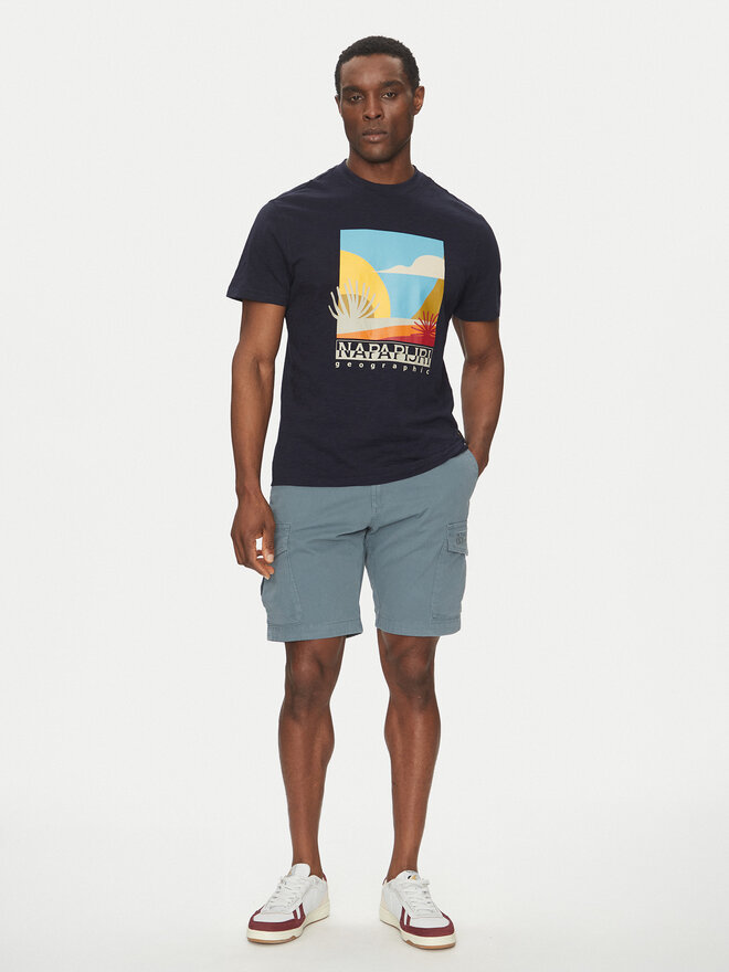 Napapijri Napapijri T-Shirt S-Arbia NP0A4IE3 Dunkelblau Regular Fit