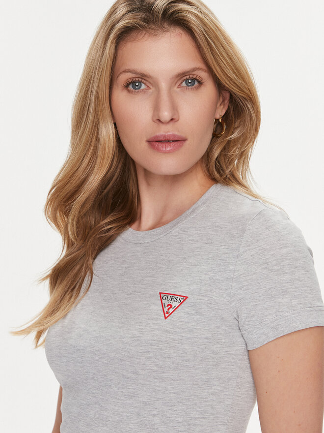 Guess Guess Marškinėliai W2YI44 J1314 Pilka Slim Fit