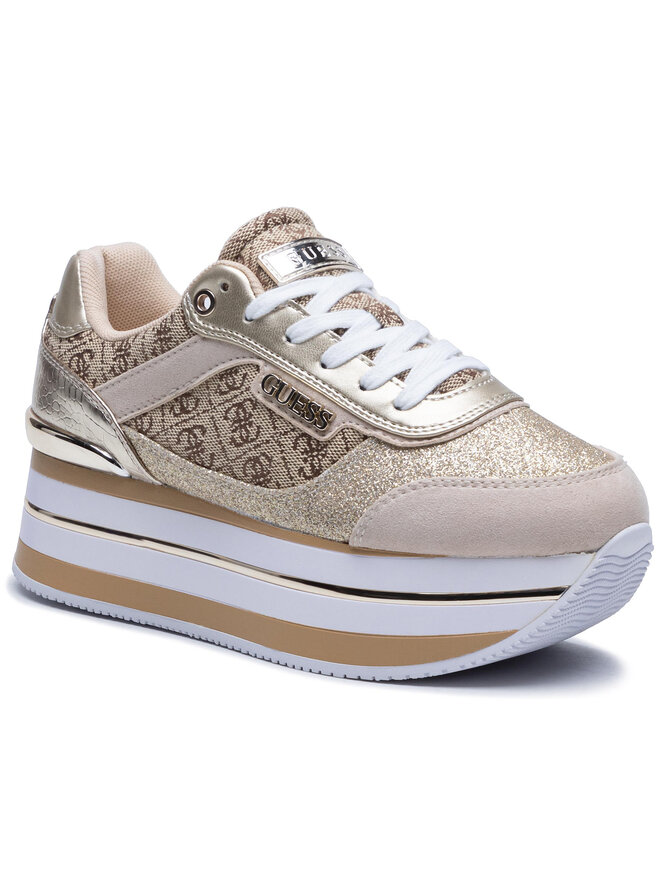 Guess Sneakersy Guess Hansin2 FL5HNS FAL12 Złoty