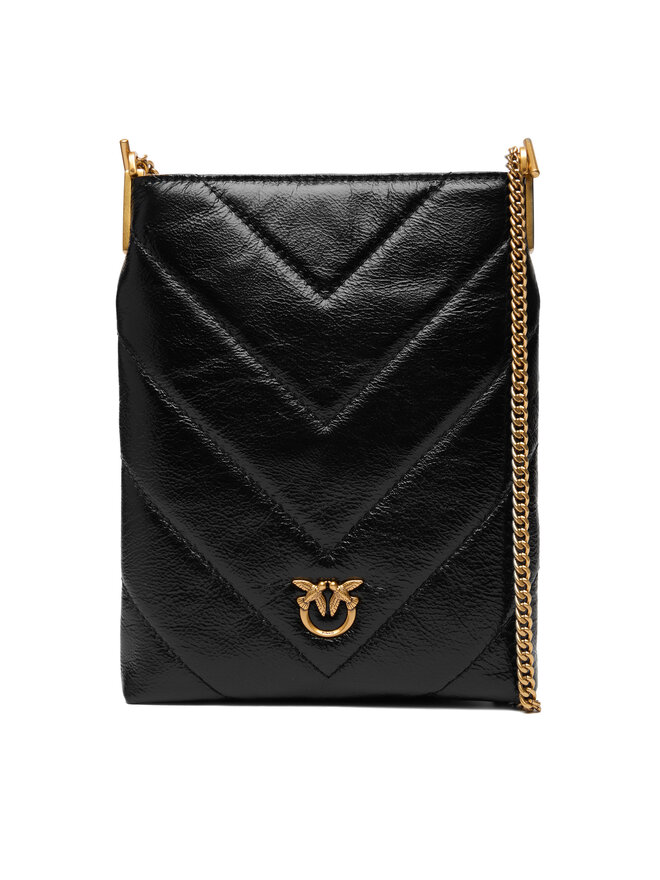 PINKO Handtasche PINKO Flat Satchel AI 25-26 PCPL 105352 A2W2 Schwarz