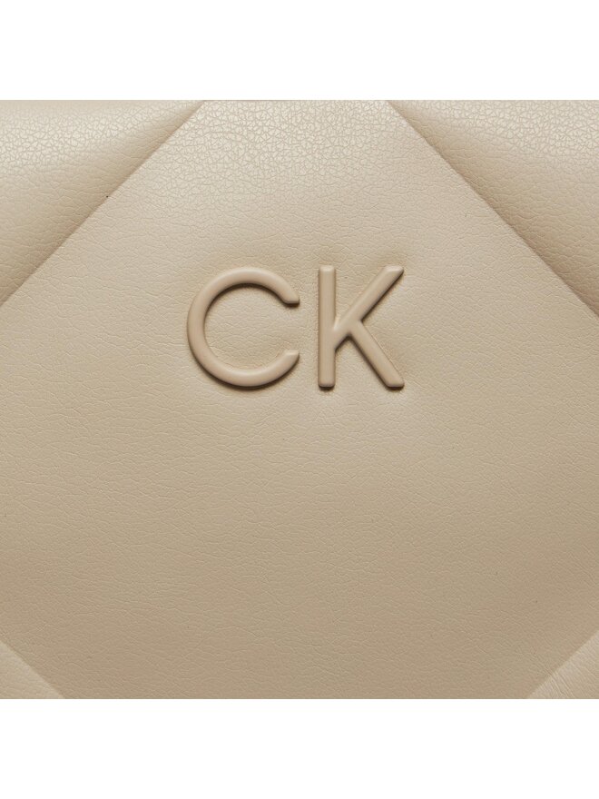 Calvin Klein Ročna torba Calvin Klein Quilt K60K611891 Bež