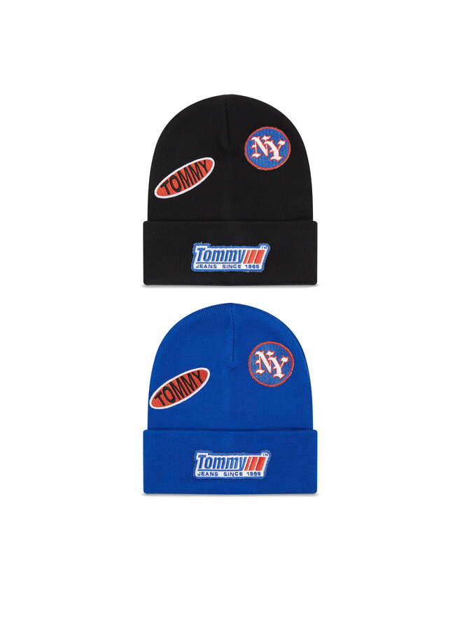 Tommy Jeans Juego de 2 gorros Tommy Jeans AM0AM11676 Negro